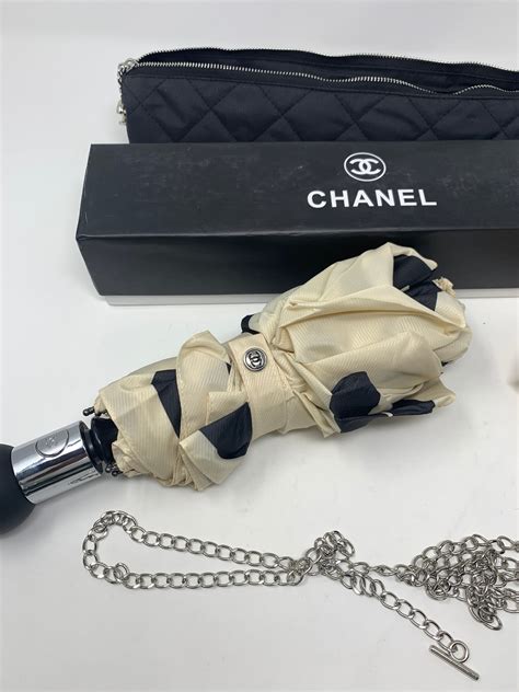 chanel camellia umbrella.